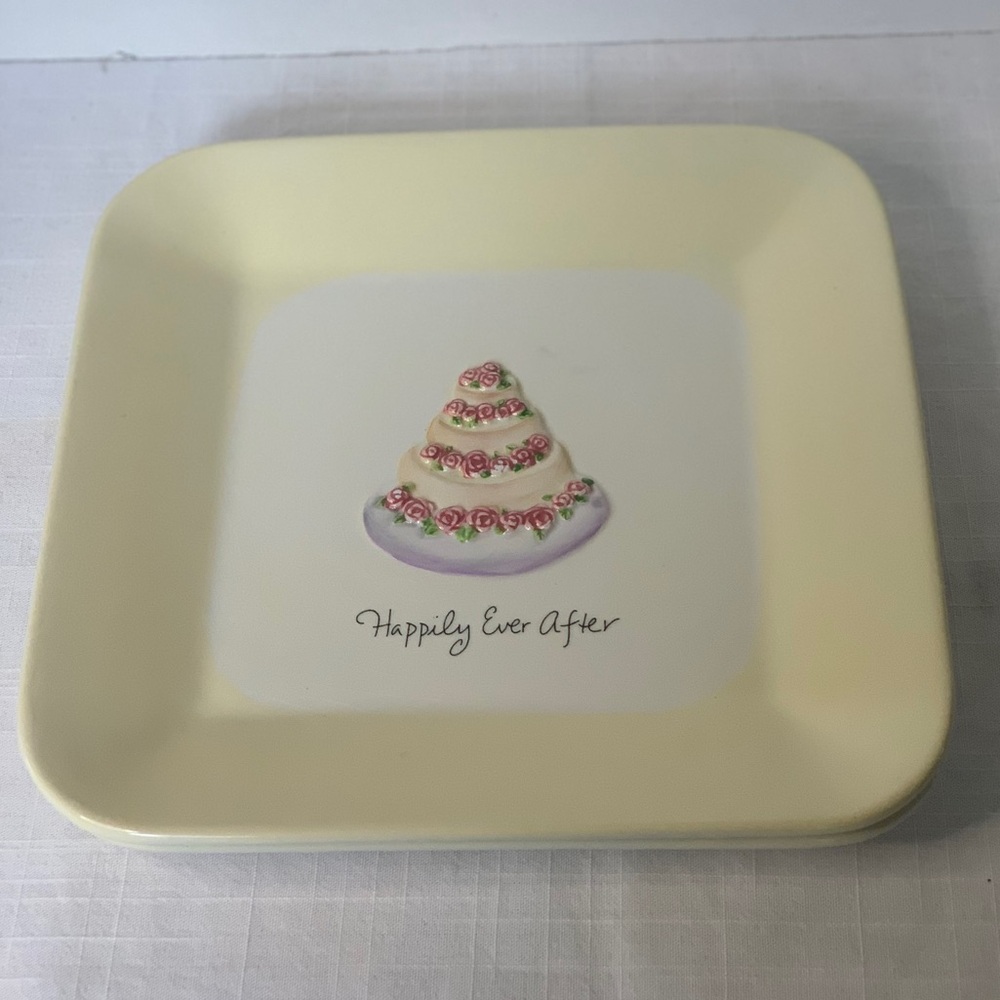 CELEBRATE! Plate |  Decorative Square Wedding Plate/Platter | 4 Available